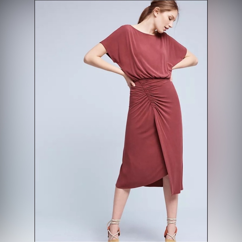 Anthropologie Moulinette Soeurs Etta Ruched Dress